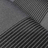 Aleko Italian Full Cassette Motorized Patio Awning with App and Remote Control – Nero/Grigio Black & Gray Striped - 12 x 10 Feet | AF12X10NERGRI-AP
