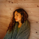 Liatris Red Cedar Barrel Sauna with Panoramic Window - 6-8 Person