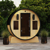 Celasia White Finland Pine Barrel Sauna - 3-4 Person