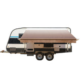 Aleko Motorized Retractable RV Awning - 13 x 8 Feet - Brown Fade
