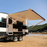 Aleko Motorized Retractable RV Awning - 16 x 8 Feet - Brown Fade