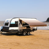 Aleko Motorized Retractable RV Awning - 20 x 8 Feet - Brown Fade