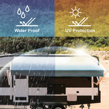 Aleko Motorized Retractable RV Awning - 20 x 8 Feet - Brown Fade
