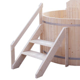 Wood-Fired Hot Tub and Ice Bath with Internal Stove – 4-5 Person – Pine