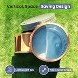 Lumina Outdoor Wooden Ice Bath Cold Plunge Tub | 118 Gallon Water Capacity | 37.5” x 33.25”