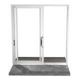 Eris 96"x 80" White Aluminum Sliding Patio Door