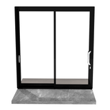 Eris 72"x80" Black Aluminum Sliding Patio Door