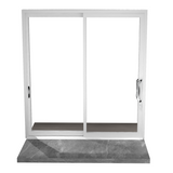 Eris 96"x 80" White Aluminum Sliding Patio Door