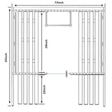 Celasia White Finland Pine Barrel Sauna with Front Porch Canopy - 2-4 Person