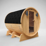 Liatris Red Cedar Barrel Sauna with Panoramic Window - 6-8 Person