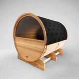 Liatris Red Cedar Barrel Sauna with Panoramic Window - 6-8 Person