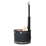 Stainless Steel Hot Tub & Cold Plunge Tub – Wood-Fired Heater – 1-3 People