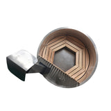 Stainless Steel Hot Tub & Cold Plunge Tub – Wood-Fired Heater – 3-5 People