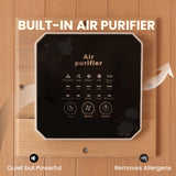 Canadian Hemlock Infrared Sauna – Walnut Finish - 1-2 Person