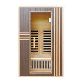 Canadian Hemlock Infrared Sauna – Brown - 1-2 Person