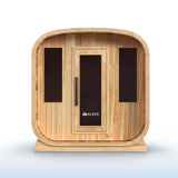Aleko Arnica Rustic Cedar Square Sauna – 4 Person | SRCE4HULL-AP