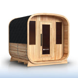 Aleko Arnica Rustic Cedar Square Sauna – 4 Person | SRCE4HULL-AP