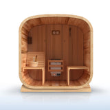 Aleko Arnica Rustic Cedar Square Sauna – 4 Person | SRCE4HULL-AP