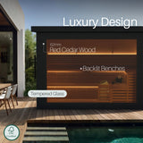 Aleko Camellia Outdoor Sauna – 7-8 Person