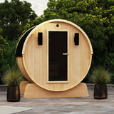Anémona White Finland Pine Barrel Sauna - 3-4 Person
