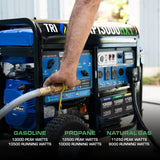 DuroMax 13,000 Watt Tri Fuel Portable HXT Generator w/ CO Alert XP13000HXT