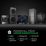 DuroMax 13,000 Watt Tri Fuel Portable HXT Generator w/ CO Alert XP13000HXT