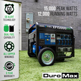 DuroMax 15000 Watt Electric Start Dual Fuel Portable Generator XP15000HX
