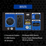 DuroMax 5,500 Watt Dual Fuel Portable HX Generator w/ CO Alert