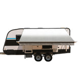 Aleko Motorized Retractable RV Awning - 12 x 8 Feet - Grey RVAWM-12-8-GREY-AP