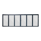Backyard Bandit 192x96 Aluminum Bifold Door - 6 Panel 3L3R Configuration