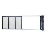 192x96 Aluminum Bifold Patio Door - Custom 3L3R Folding Glass Wall System