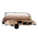 Aleko Retractable RV/Patio Awning - 20 x 8 Feet - Brown Fade RVAW-20-8-BROWN-FADE-AP