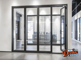 Drake Aluminum BiFold Door – 144″ x 80″ Outswing (1R3L) BFO-14480-1R3L