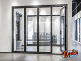 Drake Aluminum BiFold Door – 144″ x 96″ Outswing (1L3R) BFO-14496-1L3R