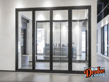 Drake Aluminum BiFold Door - 120″ x 96″ Outswing (1R3L) ﻿BFO-12096-1R3L