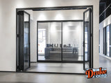 Drake Aluminum BiFold Door - 120″ x 96″ Outswing (1R3L) ﻿BFO-12096-1R3L