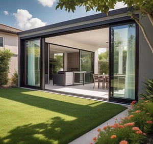 DRAKE MULTI-TRACK SLIM FRAME SLIDING DOOR -84″ X 80″