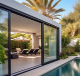 DRAKE MULTI-TRACK SLIM FRAME SLIDING DOOR -84″ X 80″