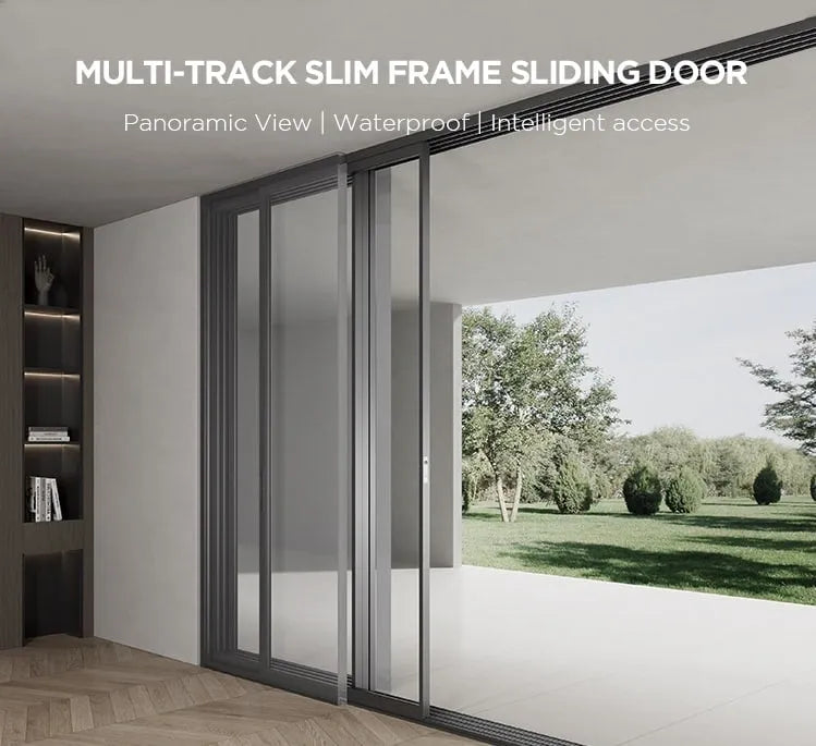 DRAKE 138 SERIES MULTI-TRACK SLIM FRAME SLIDING DOOR -84″ X 80 ...