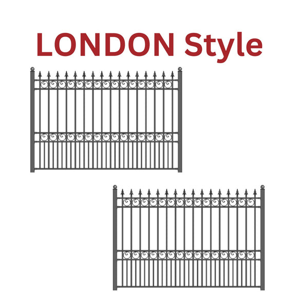 Aleko 2-Panel Fence Kit – LONDON Style – 8x5 ft. Each