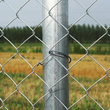 Aleko Galvanized Steel Chain Link Fence - Complete Kit - 4 x 50 Feet - 11.5 AW Gauge