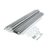 Aleko Galvanized Steel Chain Link Fence - Complete Kit - 4 x 50 Feet - 11.5 AW Gauge