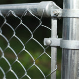 Aleko Galvanized Steel Chain Link Fence - Complete Kit - 5 x 50 Feet - 11.5 AW Gauge