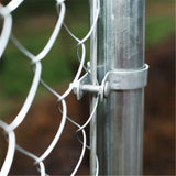 Aleko Galvanized Steel Chain Link Fence - Complete Kit - 4 x 50 Feet - 12.5 AW Gauge