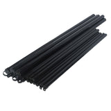 Aleko Galvanized Steel Chain Link Fence – Complete Kit – 5x50 ft. – 9.5 AW Gauge - Black