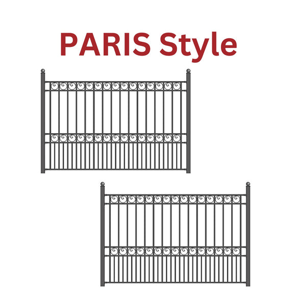 Aleko 2-Panel Fence Kit – PARIS Style – 8x5 ft. Each