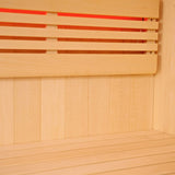 Aleko Canadian Hemlock Indoor Wet Dry Sauna with LED Lights - 4.5 kW ETL Certified Heater - 4 Person STHE4INNY-AP Aleko Indoor Saunas