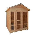 Aleko Canadian Hemlock Outdoor and Indoor Wet Dry Sauna 6 kW ETL Certified Heater 6 Person STO6VAASA-AP Outdoor Saunas