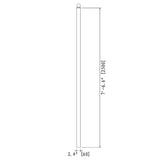 Aleko Fence Post 7.5 Ft X 2.4 X 2.4 Inch Fpost-Ap Parts For Driveway Gates