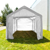 Aleko Heavy Duty Outdoor Canopy Carport Tent - 10 X 20 FT - White CP1020WH-AP Aleko Outdoor Carport Tent